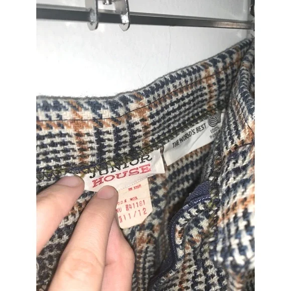 NWOT Rare Vintage Women’s Button Skirt Shorts Wool - Picture 3 of 4